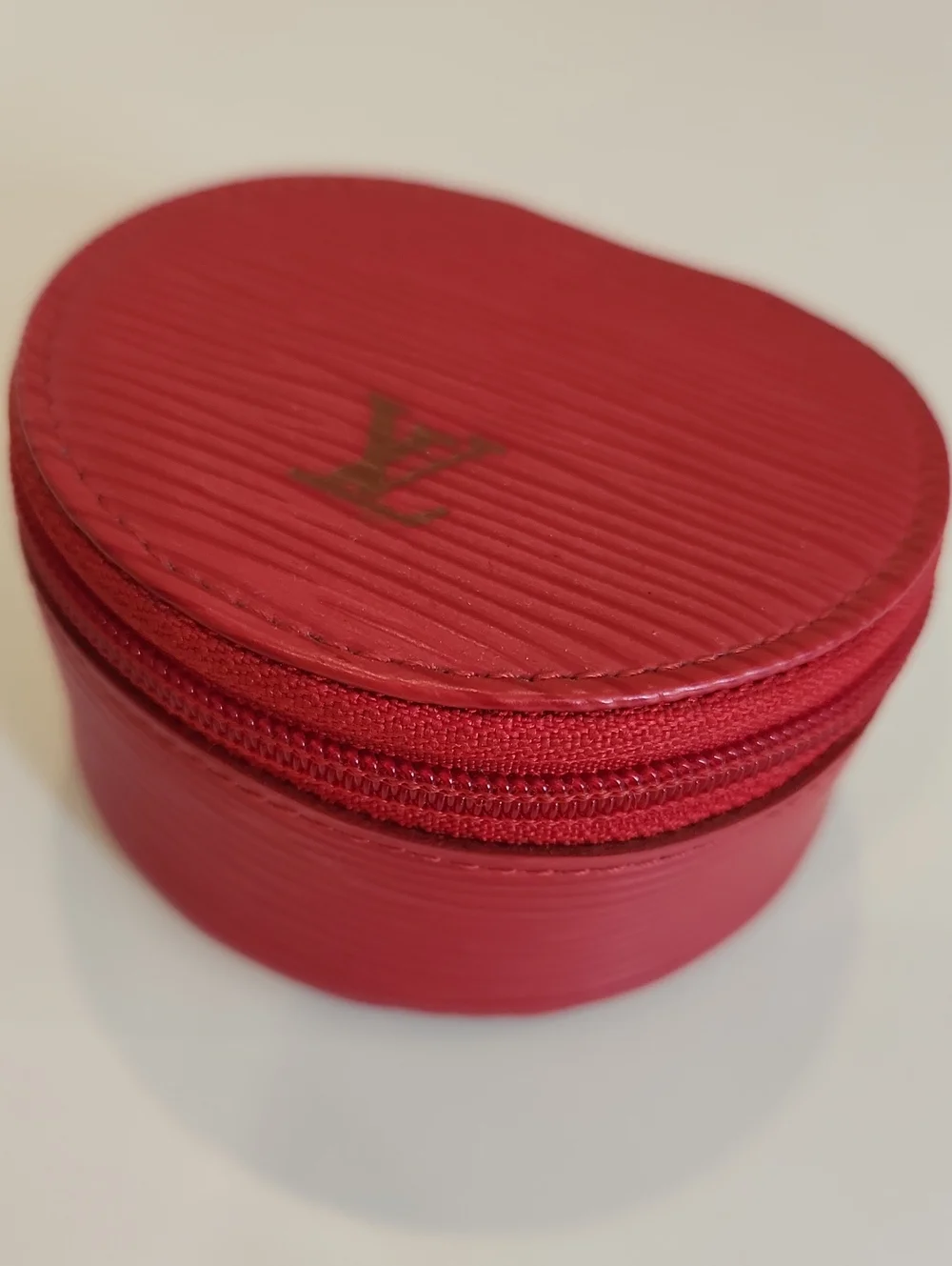 Red Leather Jewelry Case